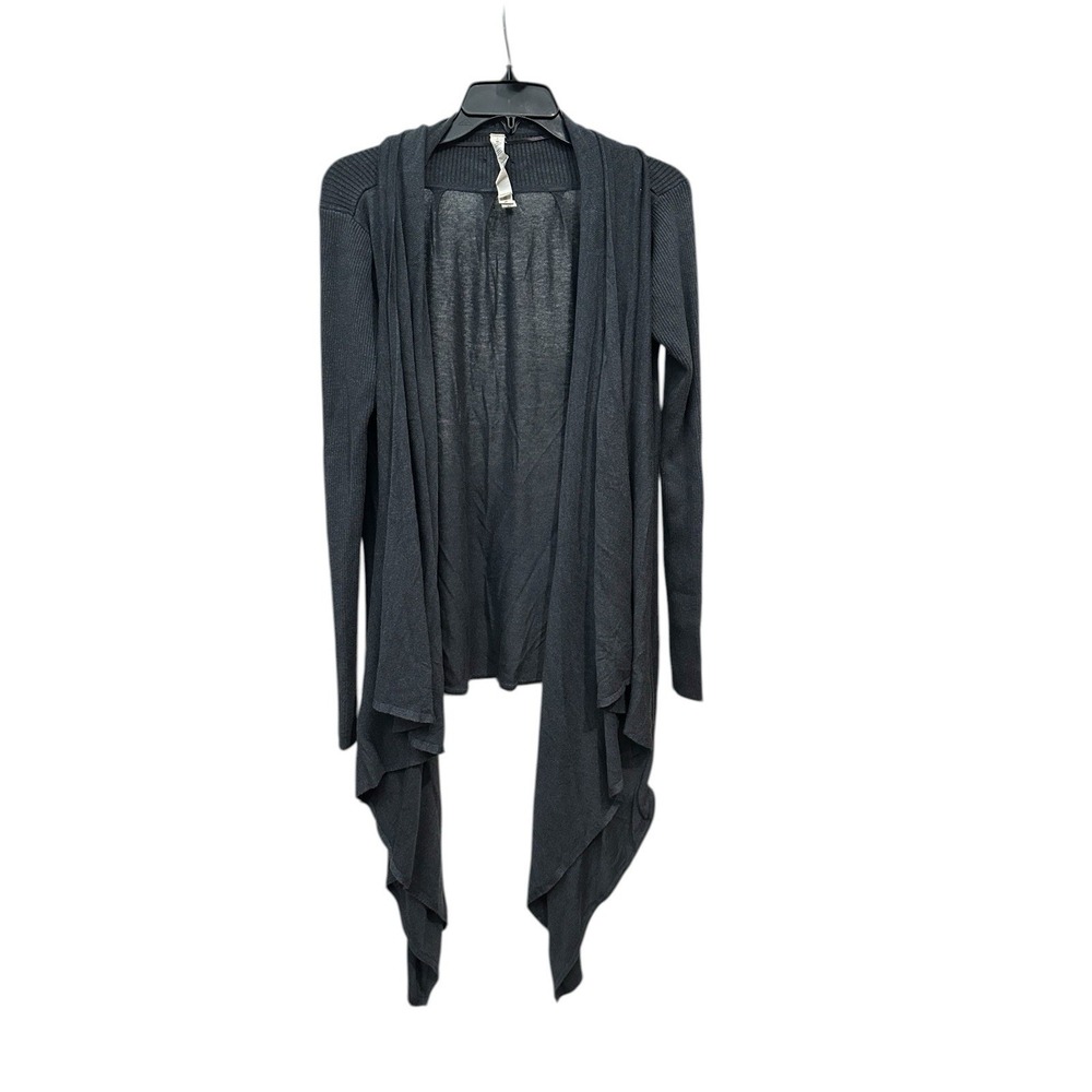 Lululemon Women's 6 Cashmere Blend Universal Wrap Open Cardigan Charcoal #L3-4